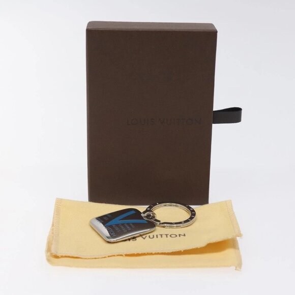 LOUIS VUITTON Voyage Key Chain Key Ring Metal Silver M66950 LV Auth SW877 - Picture 1 of 6